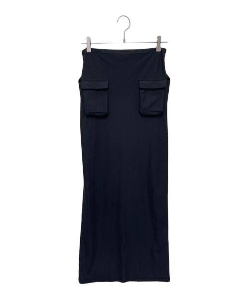 DICH HENDERSON（ディッチ ヘンダーソン）DICH HENDERSON (ディッチ ヘンダーソン) jogging maxi skirt ブラック サイズ:不明の古着・服飾アイテム