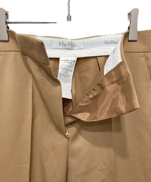 MaxMara（マックスマーラ）MaxMara (マックスマーラ) ウールパンツ ベージュの古着・服飾アイテム