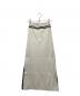 MaxMara (マックスマーラ) ベルテッドスリットニットスカート ホワイト サイズ:Ｓ：13000円