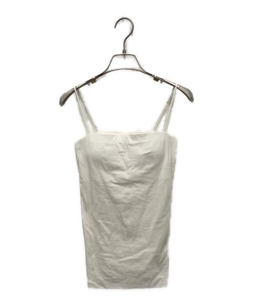 BIOTOP（ビオトープ）BIOTOP (ビオトープ) キャミソール ホワイトの古着・服飾アイテム