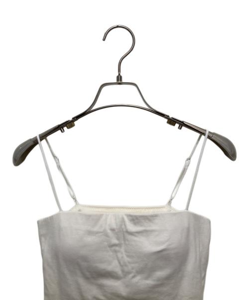 BIOTOP（ビオトープ）BIOTOP (ビオトープ) キャミソール ホワイトの古着・服飾アイテム