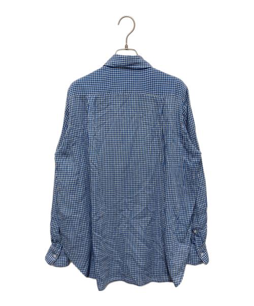BLAMINK（ブラミンク）BLAMINK (ブラミンク) ギンガムチェックシャツ ブルー サイズ:38の古着・服飾アイテム