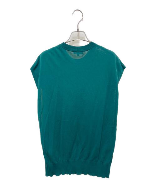 BLAMINK（ブラミンク）BLAMINK (ブラミンク) ノースリーブニット グリーン サイズ:36の古着・服飾アイテム
