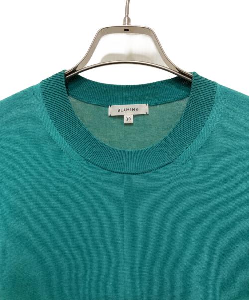 BLAMINK（ブラミンク）BLAMINK (ブラミンク) ノースリーブニット グリーン サイズ:36の古着・服飾アイテム