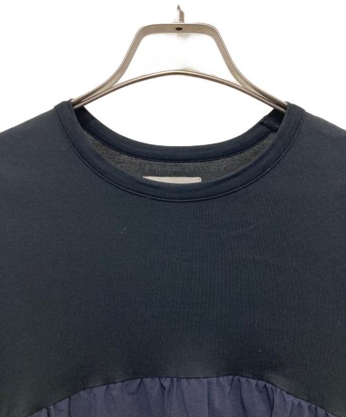 SINME（シンメ）SINME (シンメ) リメイクドッキングカットソー ブラック サイズ:FREEの古着・服飾アイテム