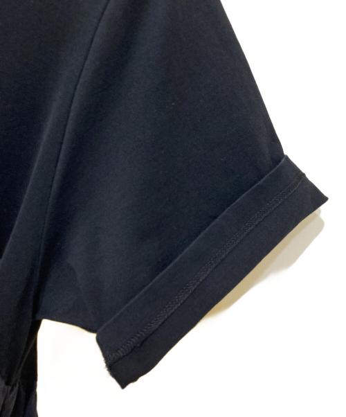 SINME（シンメ）SINME (シンメ) リメイクドッキングカットソー ブラック サイズ:FREEの古着・服飾アイテム
