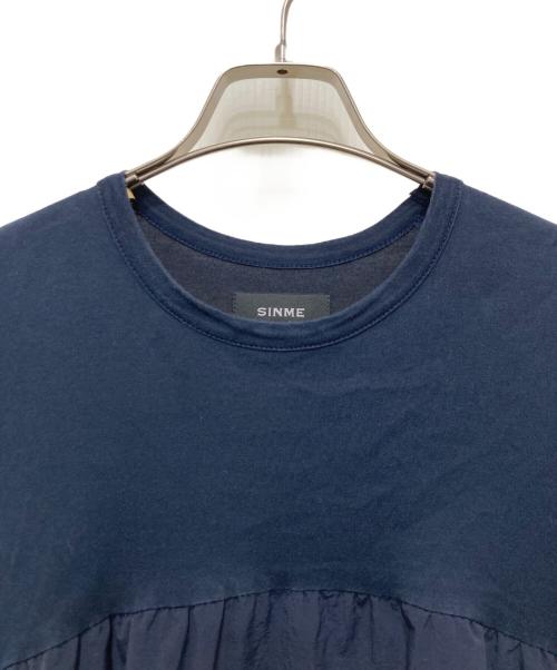 SINME（シンメ）SINME (シンメ) リメイクドッキングカットソー ネイビー サイズ:FREEの古着・服飾アイテム