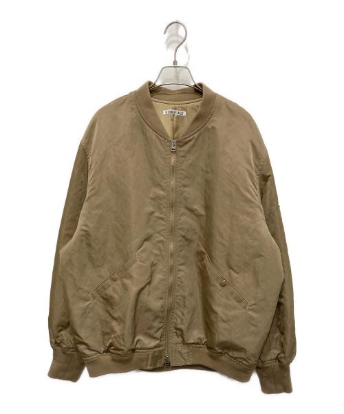 R'IAM PLAGE（リアム プラージュ）R'IAM PLAGE (リアム プラージュ) MA1 ブルゾン ベージュ サイズ:36の古着・服飾アイテム