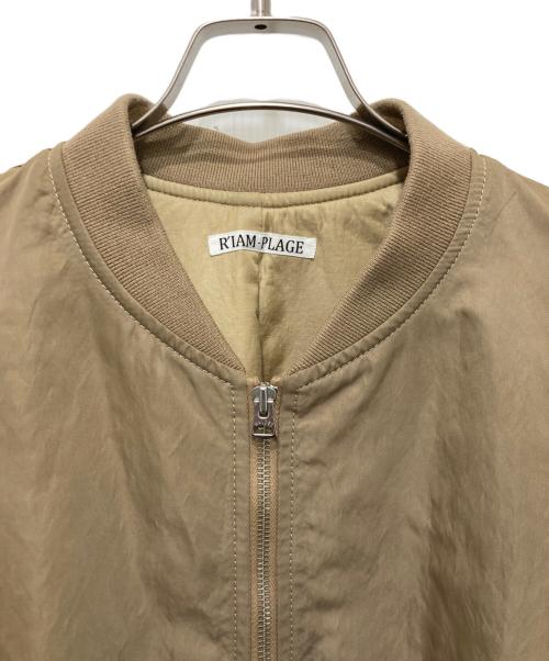 R'IAM PLAGE（リアム プラージュ）R'IAM PLAGE (リアム プラージュ) MA1 ブルゾン ベージュ サイズ:36の古着・服飾アイテム