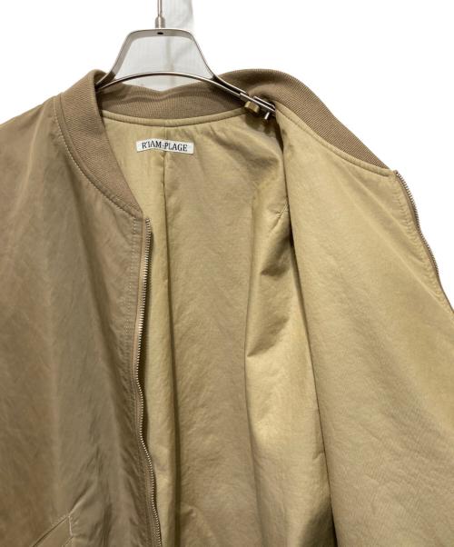 R'IAM PLAGE（リアム プラージュ）R'IAM PLAGE (リアム プラージュ) MA1 ブルゾン ベージュ サイズ:36の古着・服飾アイテム