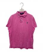 POLO RALPH LAURENポロ・ラルフローレン）の古着「SS KC M1-SHORT SLEEVE-KNIT」｜ピンク