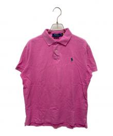 POLO RALPH LAUREN（ポロ・ラルフローレン）の古着「SS KC M1-SHORT SLEEVE-KNIT」｜ピンク