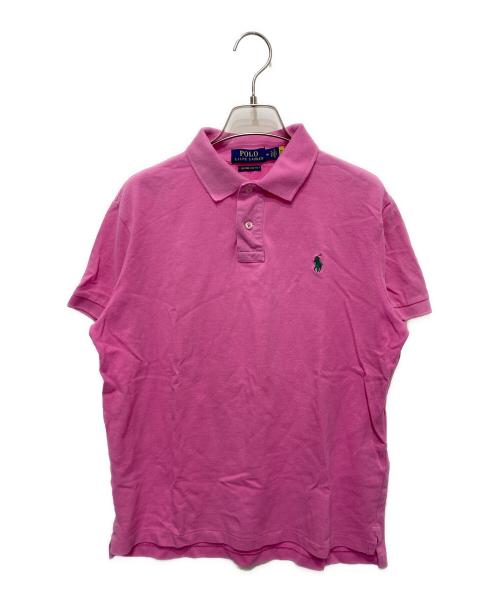 POLO RALPH LAUREN（ポロ・ラルフローレン）POLO RALPH LAUREN (ポロ・ラルフローレン) SS KC M1-SHORT SLEEVE-KNIT ピンク サイズ:Ⅿの古着・服飾アイテム