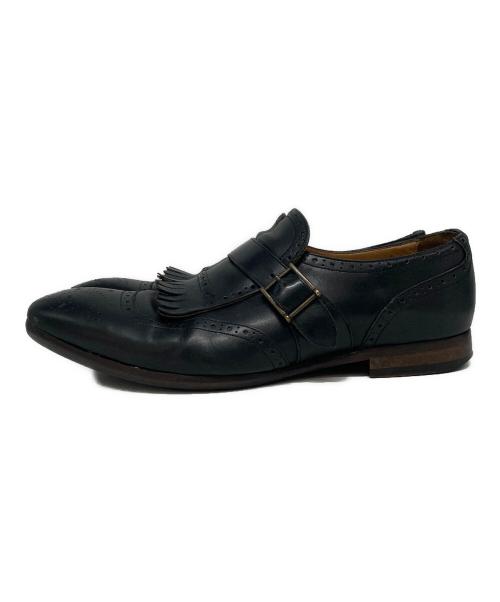PAUL SMITH（ポールスミス）PAUL SMITH (ポールスミス) モンクストラップシューズ ブラック サイズ:42の古着・服飾アイテム