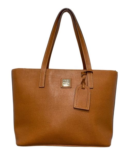 DOONEY&BOURKE（ドゥーニーアンドバーク）DOONEY&BOURKE (ドゥーニーアンドバーク) レザートートバッグ ブラウンの古着・服飾アイテム