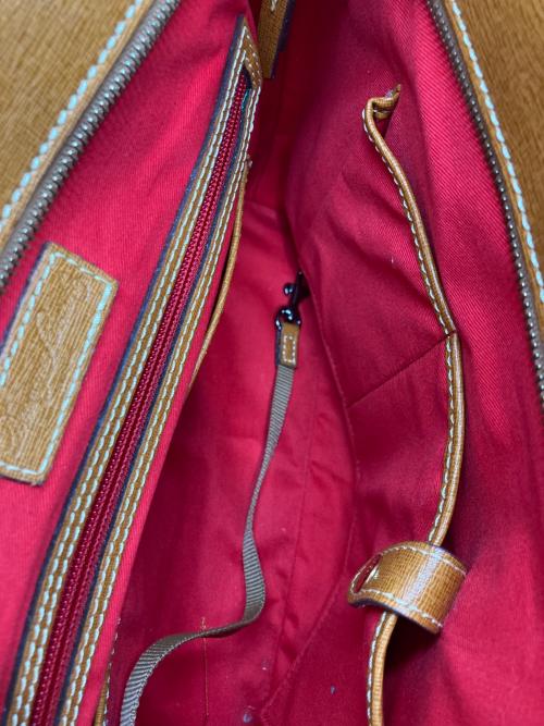 DOONEY&BOURKE（ドゥーニーアンドバーク）DOONEY&BOURKE (ドゥーニーアンドバーク) レザートートバッグ ブラウンの古着・服飾アイテム