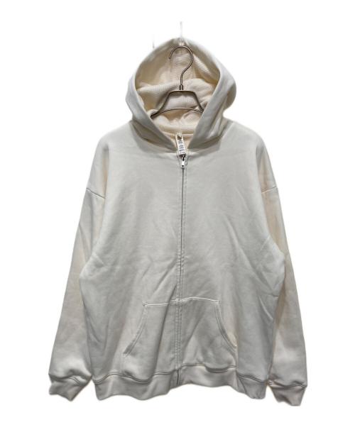 SKIMS（スキムス）SKIMS (スキムス) 裏サーマルジップパーカー アイボリー サイズ:XXSの古着・服飾アイテム