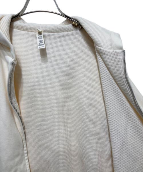 SKIMS（スキムス）SKIMS (スキムス) 裏サーマルジップパーカー アイボリー サイズ:XXSの古着・服飾アイテム