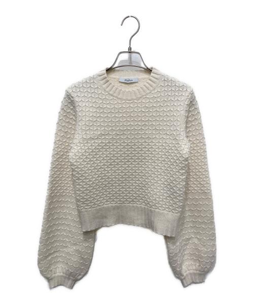 MaxMara（マックスマーラ）MaxMara (マックスマーラ) ELVIRAウールカシミヤニット アイボリー サイズ:XSの古着・服飾アイテム