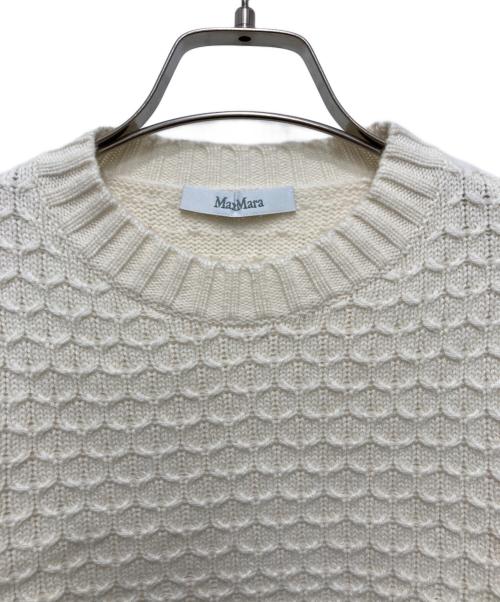 MaxMara（マックスマーラ）MaxMara (マックスマーラ) ELVIRAウールカシミヤニット アイボリー サイズ:XSの古着・服飾アイテム
