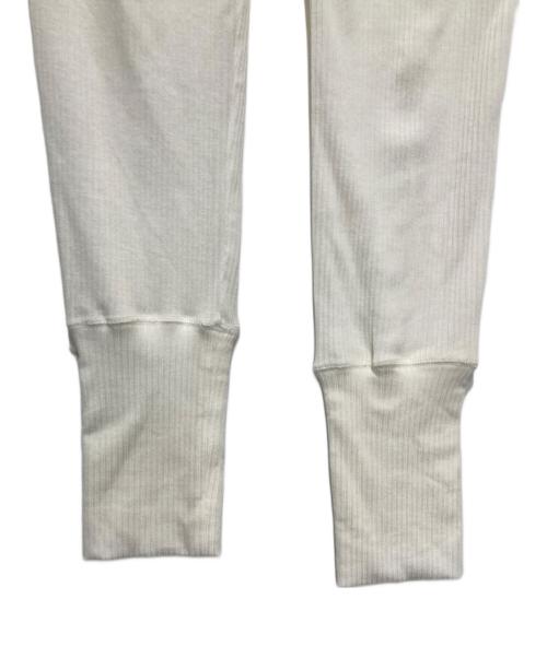 MOON TREE PLANET（ムーンツリープラネット）MOON TREE PLANET (ムーンツリープラネット) line pants cashmere ホワイト サイズ:Mの古着・服飾アイテム