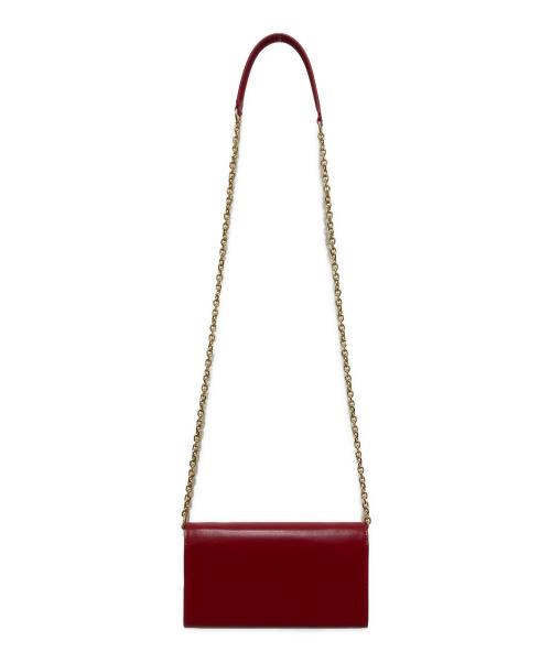 CELINE（セリーヌ）CELINE (セリーヌ) チェーンウォレット レッドの古着・服飾アイテム