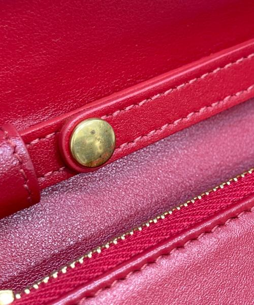 CELINE（セリーヌ）CELINE (セリーヌ) チェーンウォレット レッドの古着・服飾アイテム
