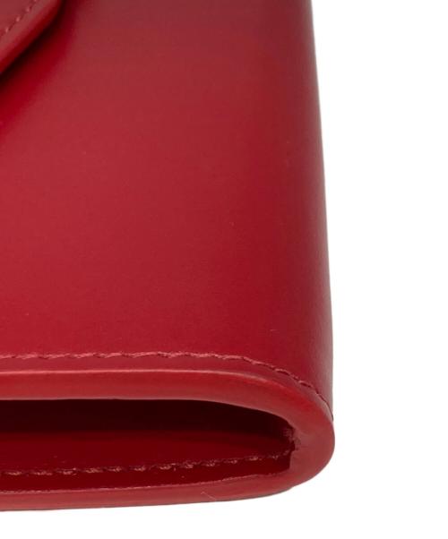 CELINE（セリーヌ）CELINE (セリーヌ) チェーンウォレット レッドの古着・服飾アイテム