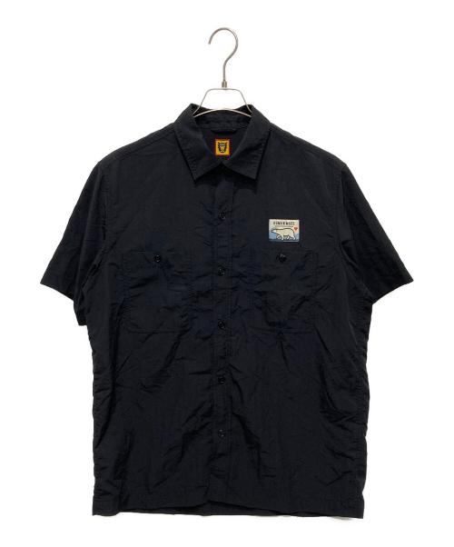 HUMAN MADE（ヒューマンメイド）HUMAN MADE (ヒューマンメイド) キャンピングシャツ ブラック サイズ:Ｌの古着・服飾アイテム