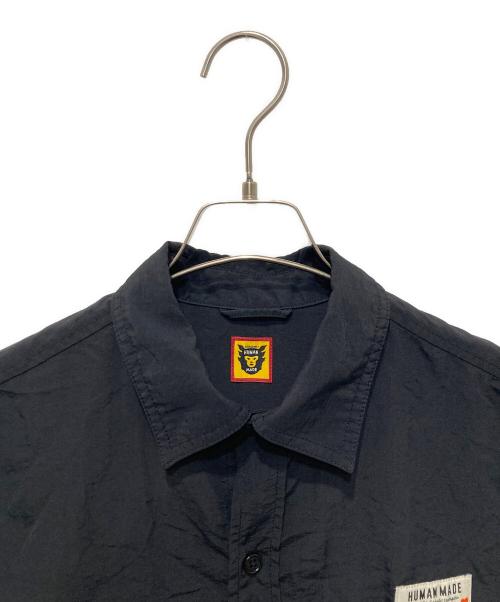 HUMAN MADE（ヒューマンメイド）HUMAN MADE (ヒューマンメイド) キャンピングシャツ ブラック サイズ:Ｌの古着・服飾アイテム