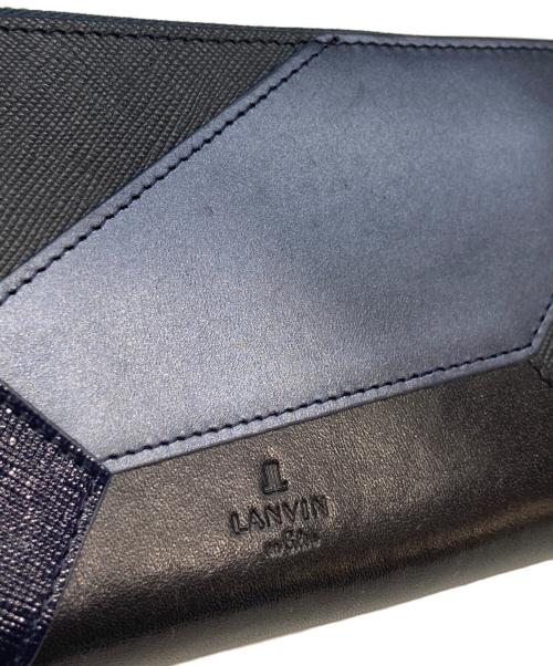 LANVIN en Bleu（ランバンオンブルー）LANVIN en Bleu (ランバンオンブルー) 長財布 ブルーの古着・服飾アイテム