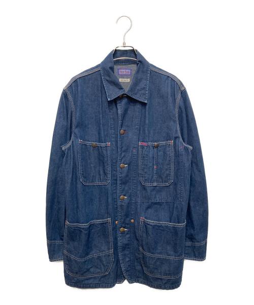 BLUE BLUE（ブルーブルー）BLUE BLUE (ブルーブルー) カバーオール インディゴ サイズ:Ⅿの古着・服飾アイテム
