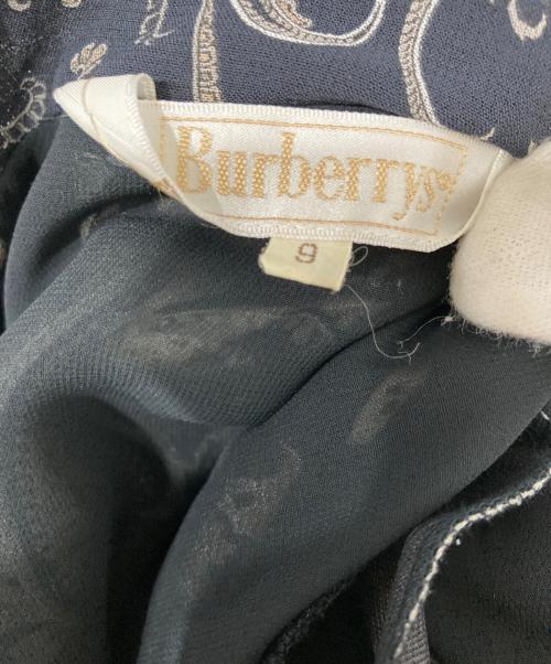Burberry's（バーバリーズ）Burberry's (バーバリーズ) 半袖ワンピース ブラック サイズ:9の古着・服飾アイテム