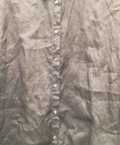 Spick and Span（スピック＆スパン）Spick and Span (スピック＆スパン) 80リネンカシュクール ビッグシャツ ブラウン サイズ:Freeの古着・服飾アイテム