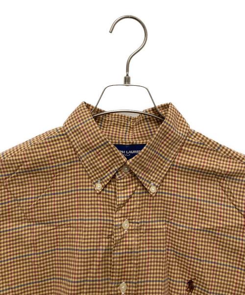 Ralph Lauren GOLF（ラルフローレン ゴルフ）Ralph Lauren GOLF (ラルフローレン ゴルフ) チェックシャツ ブラウン サイズ:Lの古着・服飾アイテム