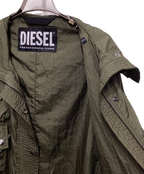 DIESEL（ディーゼル）DIESEL (ディーゼル) ナイロンモッズコート カーキ サイズ:XXSの古着・服飾アイテム