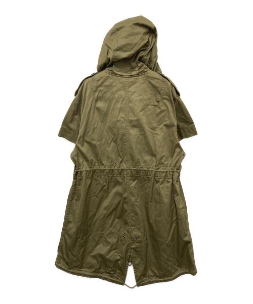 DIESEL（ディーゼル）DIESEL (ディーゼル) 半袖モッズコート カーキ サイズ:Ｓの古着・服飾アイテム