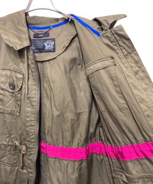 DIESEL（ディーゼル）DIESEL (ディーゼル) 半袖モッズコート カーキ サイズ:Ｓの古着・服飾アイテム