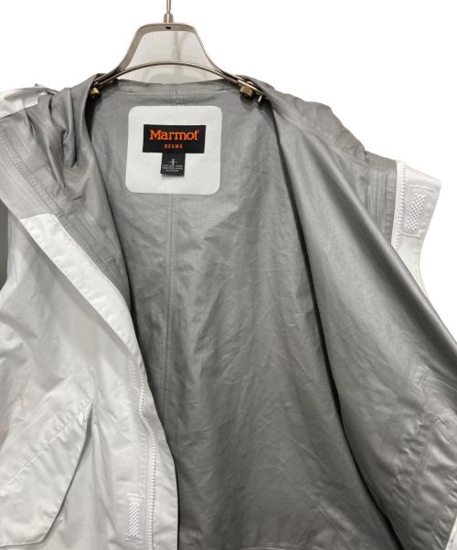 MARMOT（マーモット）Marmot (マーモット) BEAMS (ビームス) 別注シャワーモッズコート ホワイト サイズ:Ｓの古着・服飾アイテム