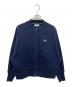 LACOSTE（ラコステ）の古着「ドルマンスリーブクルーネックスウェットカーディガン」｜ネイビー