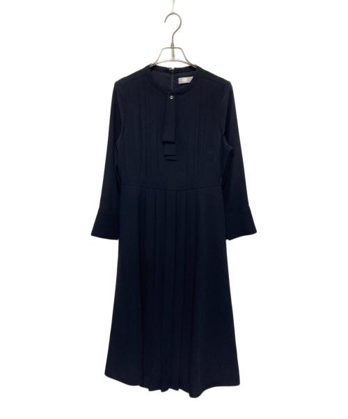 CELFORD（セルフォード）CELFORD (セルフォード) セルフォード ボウタイプリーツワンピース ネイビー サイズ:38の古着・服飾アイテム