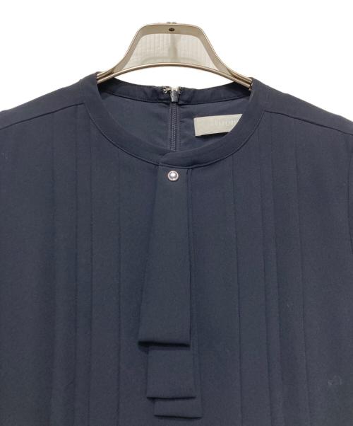 CELFORD（セルフォード）CELFORD (セルフォード) セルフォード ボウタイプリーツワンピース ネイビー サイズ:38の古着・服飾アイテム