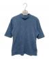 RIM.ARK（リムアーク）の古着「Half sleeve unevenness tops」｜ブルー