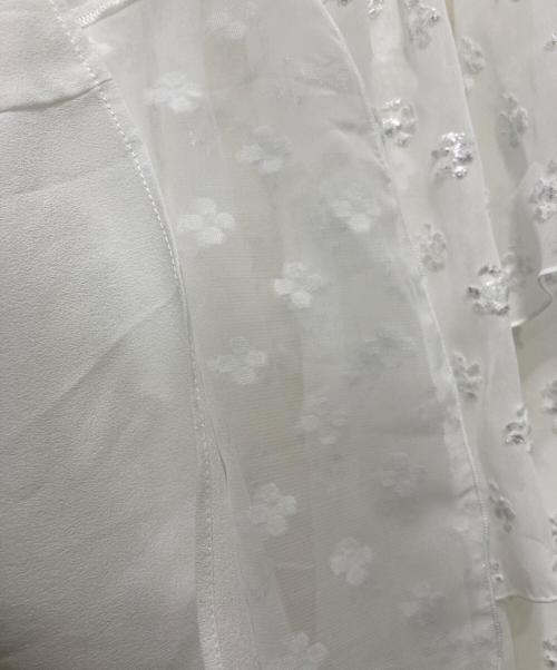 Snidel（スナイデル）Snidel (スナイデル) Sustainableバリエーションティアードスカート ホワイトの古着・服飾アイテム