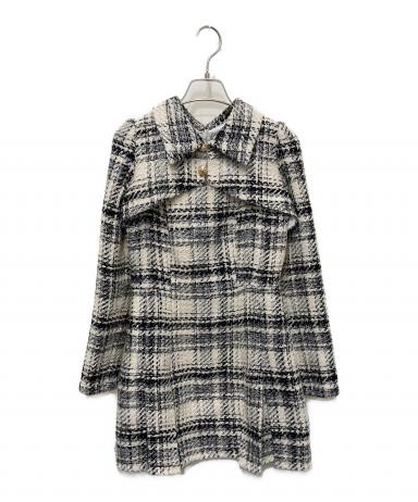 【専用】M meeme フェイクレイヤードロービングチェックミニワンピース 中古・古着通販】M ME EME (エムミーエメ) フェイクレイヤード