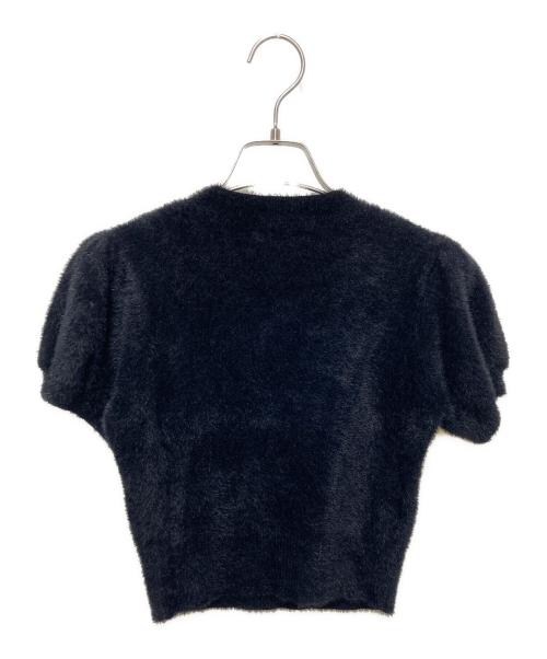 darich（ダーリッチ）Darich (ダーリッチ) ファンシービーズDDロゴニットトップス ブラック サイズ:FREEの古着・服飾アイテム