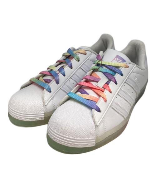 adidas（アディダス）adidas (アディダス) SUPERSTAR WHITE RAINBOW ホワイト サイズ:US5の古着・服飾アイテム