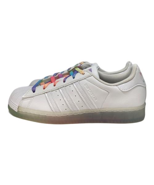adidas（アディダス）adidas (アディダス) SUPERSTAR WHITE RAINBOW ホワイト サイズ:US5の古着・服飾アイテム