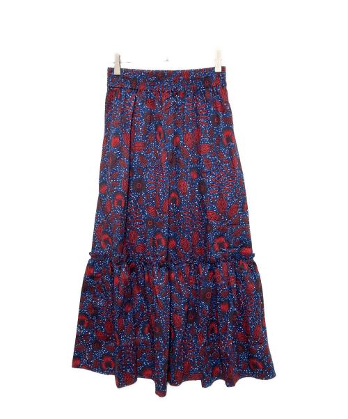 JOURNAL STANDARD（ジャーナルスタンダード）JOURNAL STANDARD (ジャーナルスタンダード) アフリカンフラワープリントスカート ブルー×レッド サイズ:FREEの古着・服飾アイテム