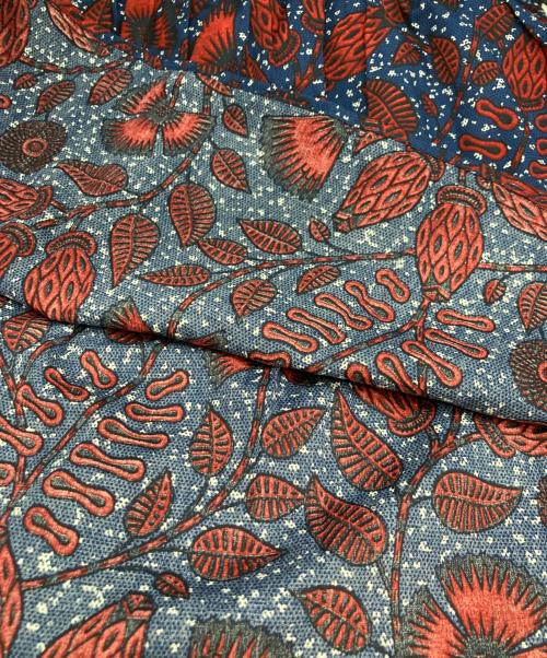 JOURNAL STANDARD（ジャーナルスタンダード）JOURNAL STANDARD (ジャーナルスタンダード) アフリカンフラワープリントスカート ブルー×レッド サイズ:FREEの古着・服飾アイテム
